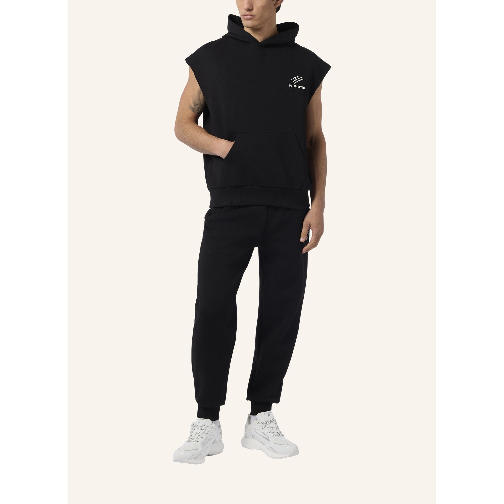 PLEIN SPORT Pique Hoodie Vest Icon