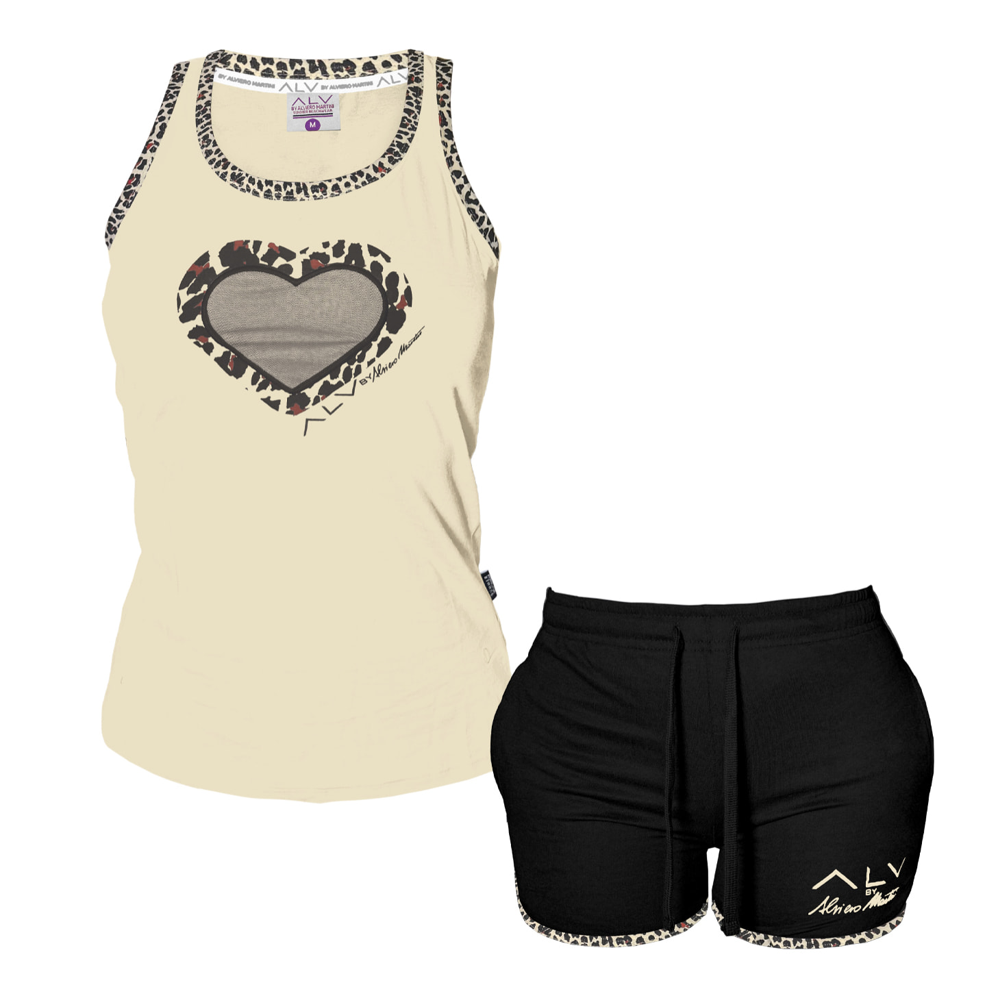 Completo Homewear Donna ALVIERO MARTINI Corto Cotone