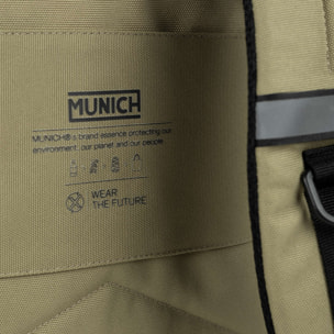Mochila beige de poliéster reciclado MUNICH GATE X-39 BACKPACK CABIN