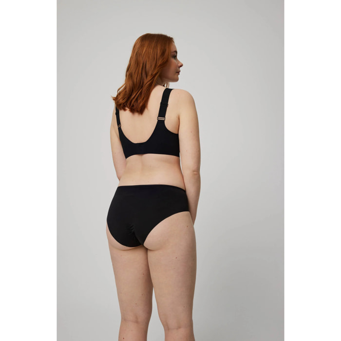 Mutandina contenitive con finiture nere invisibili