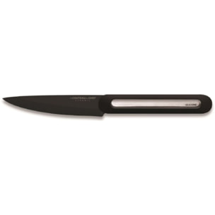 Couteau à steak LE COUTEAU DU CHEF silicone manche - lame noir Blister Pegb