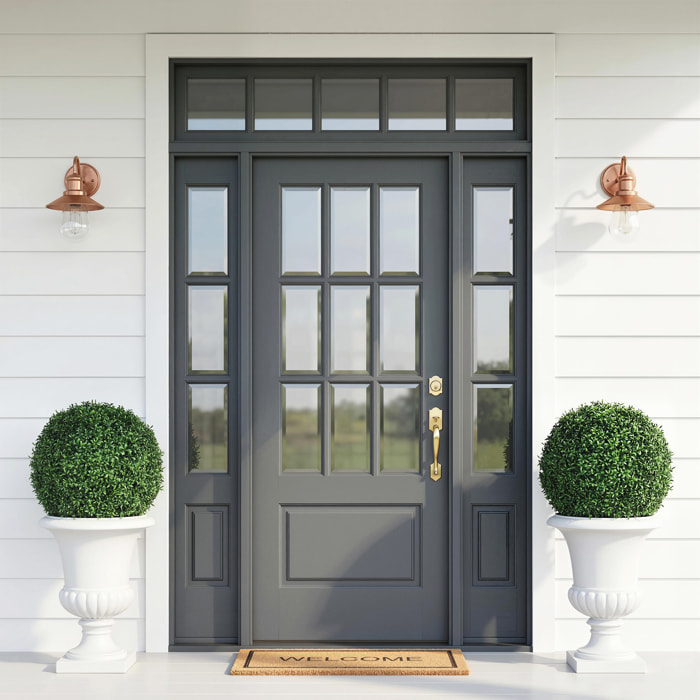 Lot de 2 boules de buis artificielles  dia. 42 cm vert