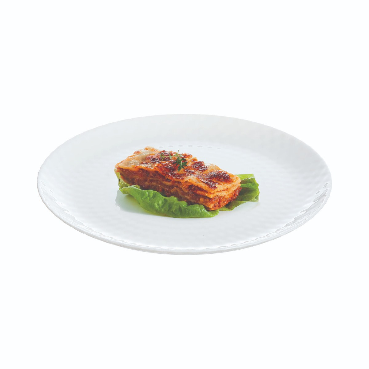 Assiette plate blanche 25 cm Pampille - Luminarc