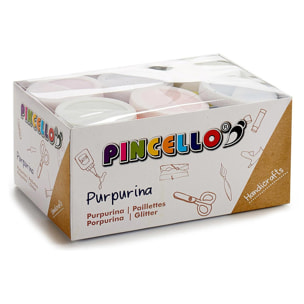 Bote de purpurina 80 g Colores aleatorios.