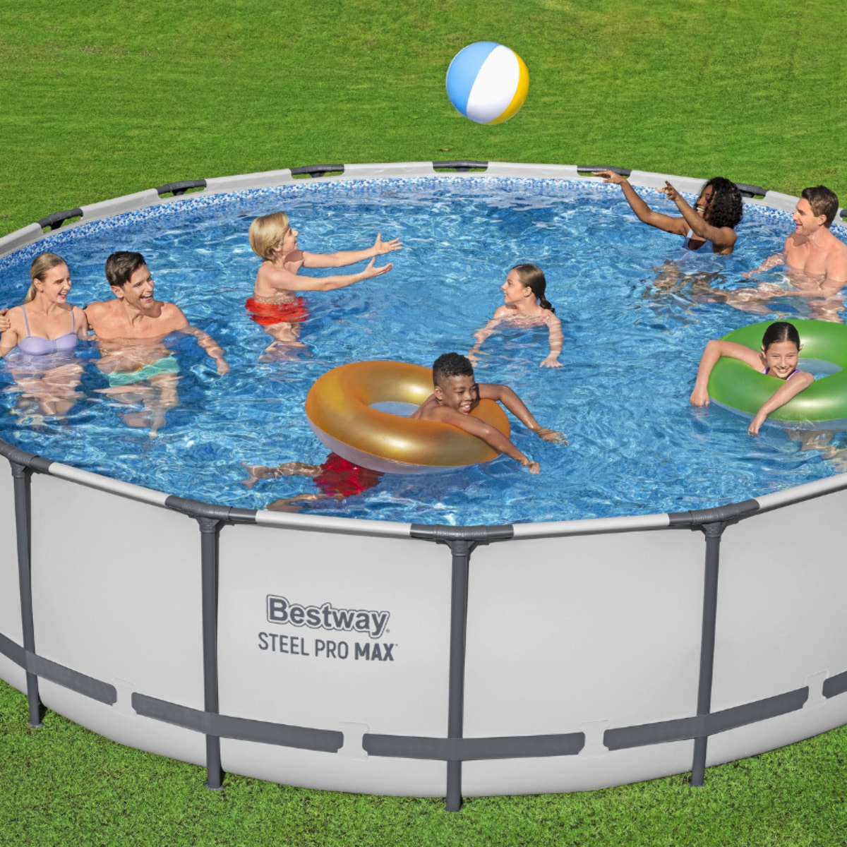 Bestway Piscine hors sol - Ronde - Steel Pro Max - 549 x 122cm