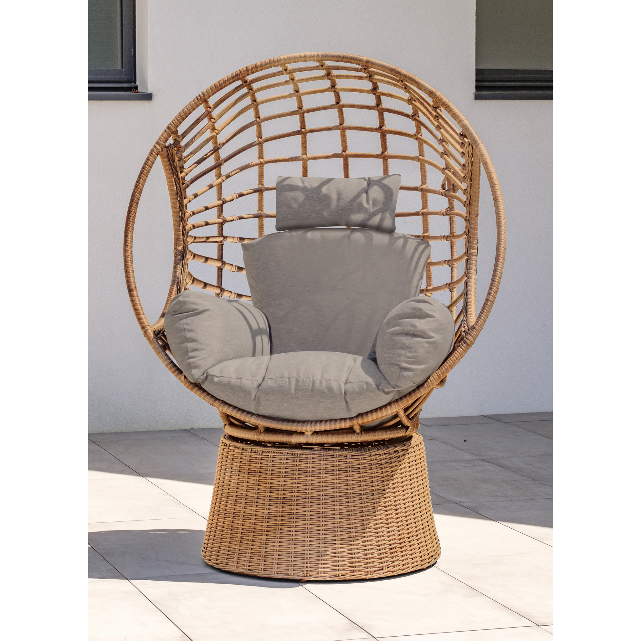 BORABORA - Balancelle de jardin en résine tressée