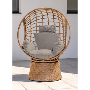 BORABORA - Balancelle de jardin en résine tressée