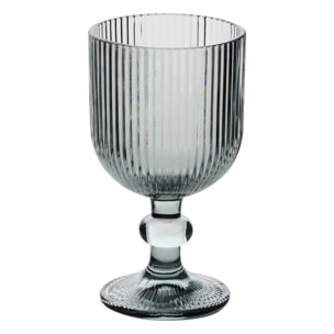 Verre à vin Ema gris D7,9xH14,3cm