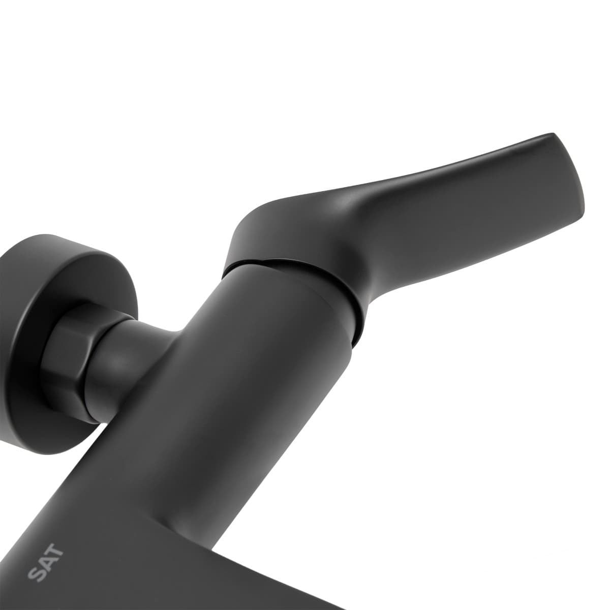 Infinitio mitigeur de baignoire monocommande mural, entraxe 150 mm, sans ensemble de douche, noir mat (SATBSINF222C)