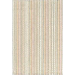 MANILA Alfombra geométrica de exterior-interior en tonos pastel, varias medidas disponibles.