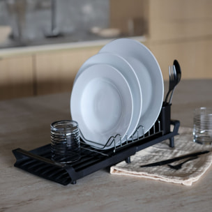 Egouttoir à vaisselle extensible en plastique