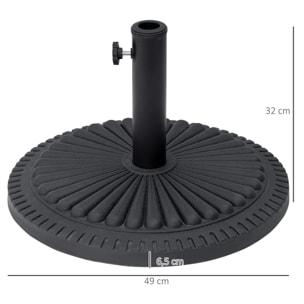 Base de Sombrilla 35mm 38mm 48mm Rellena de Cement