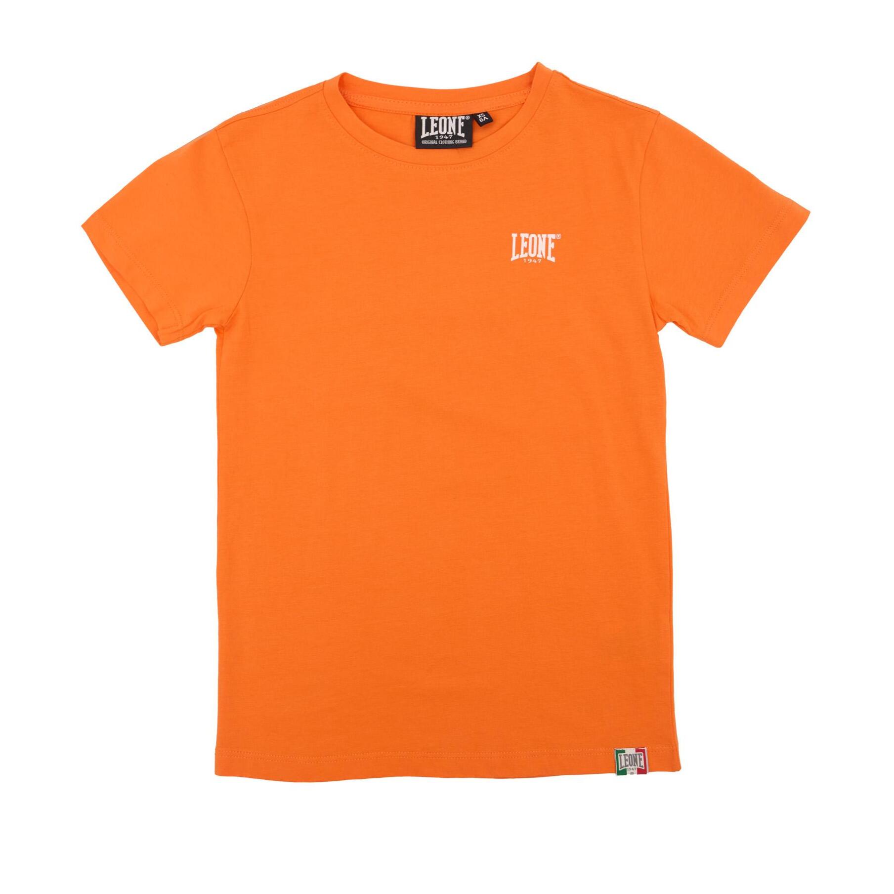 Camiseta básica de algodón de manga corta Leone para niños