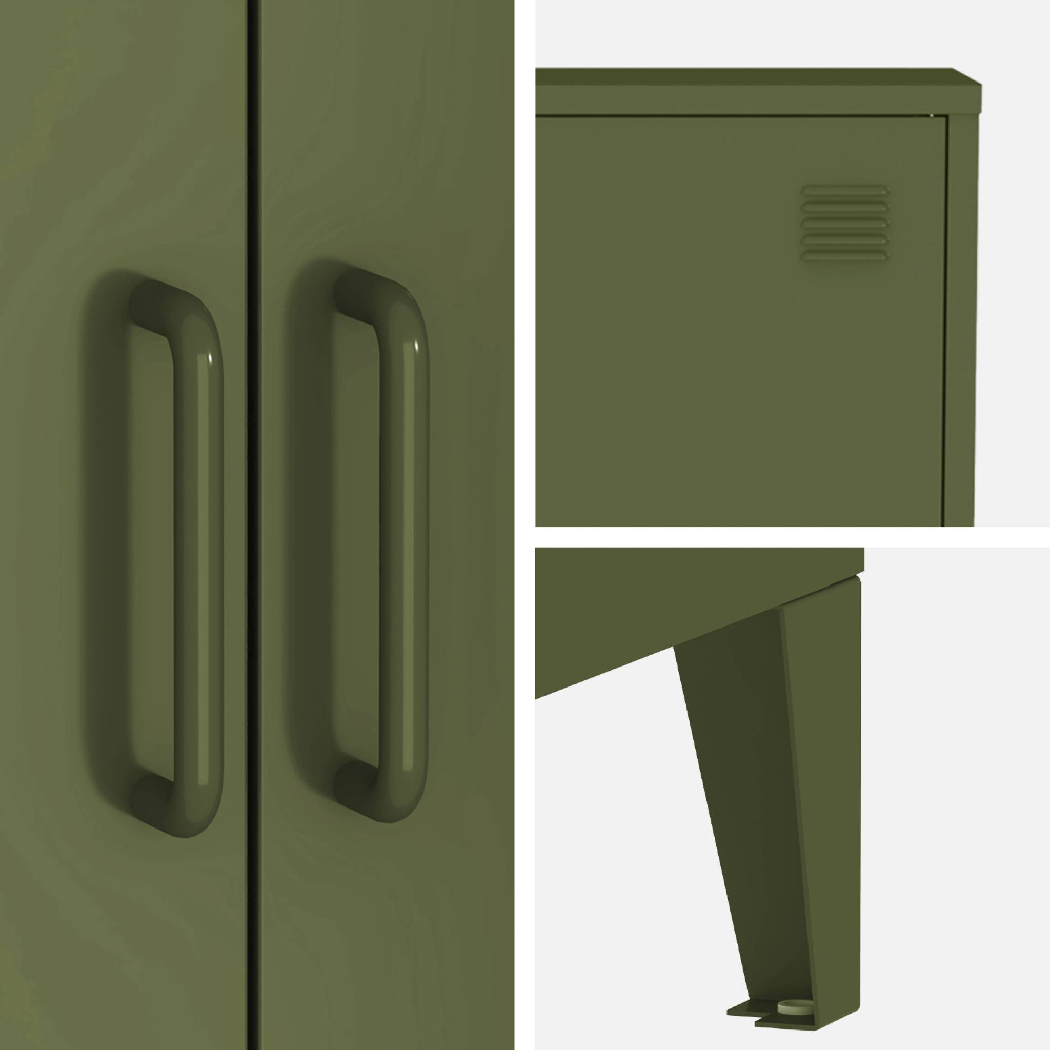 Commode/armoire métal 2 portes (lot de 2) SOHO