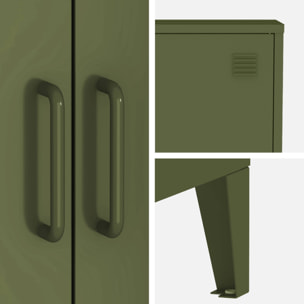 Commode/armoire métal 2 portes (lot de 2) SOHO
