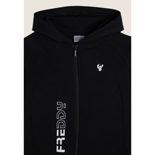 Tuta Bambina full zip con cappuccio e loghi FREDDY
