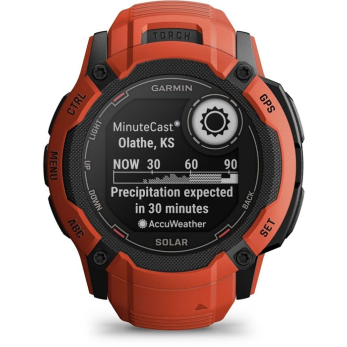 Montre sport GARMIN Instinct 2X Solar Flame red