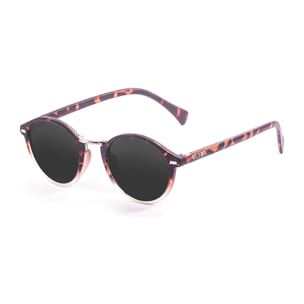Gafas de sol OCEAN LILLE - Mate carey arriba y blanco trans abajo / Plana ahumada