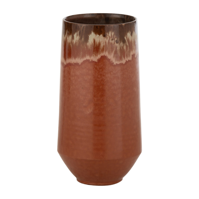 J-Line vase Aline Allongé - ceramique - rouge - small - 40.5 cm de hauteur