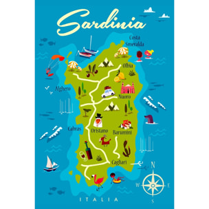 Tableau tourisme en sardaigne Tableau plexiglas