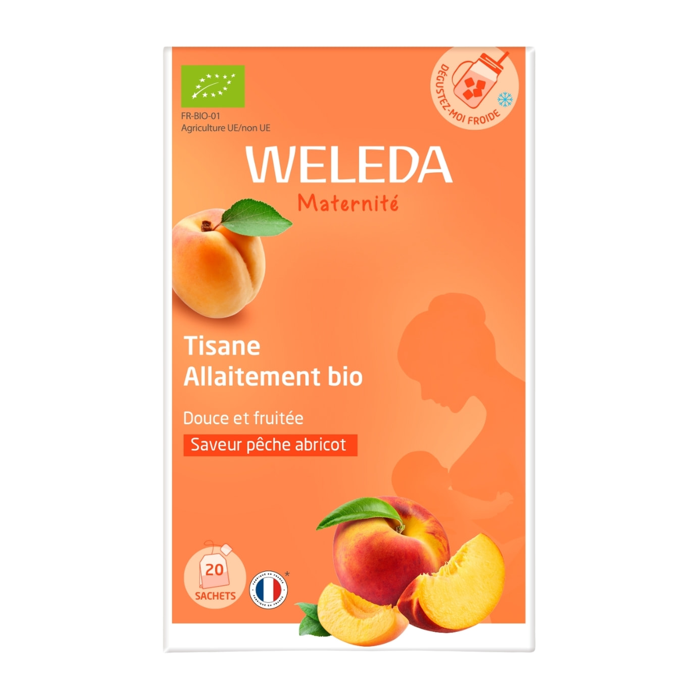 WELEDA - Tisane Allaitement bio Pêche Abricot - 20 sachets