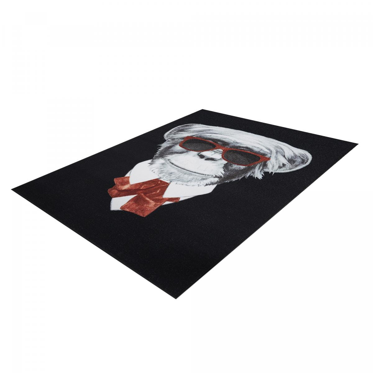 Tapis salon et chambre tissé motif animaux GAFE