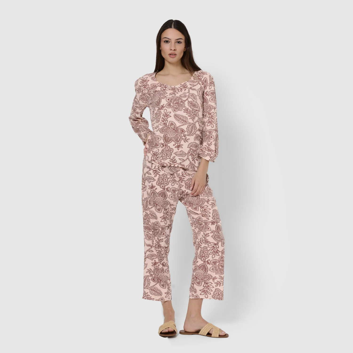 Set midi viscosa tika burdeos
