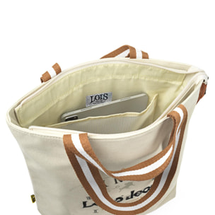 Bolso Shopper-Tote Lois Dynamic Beige