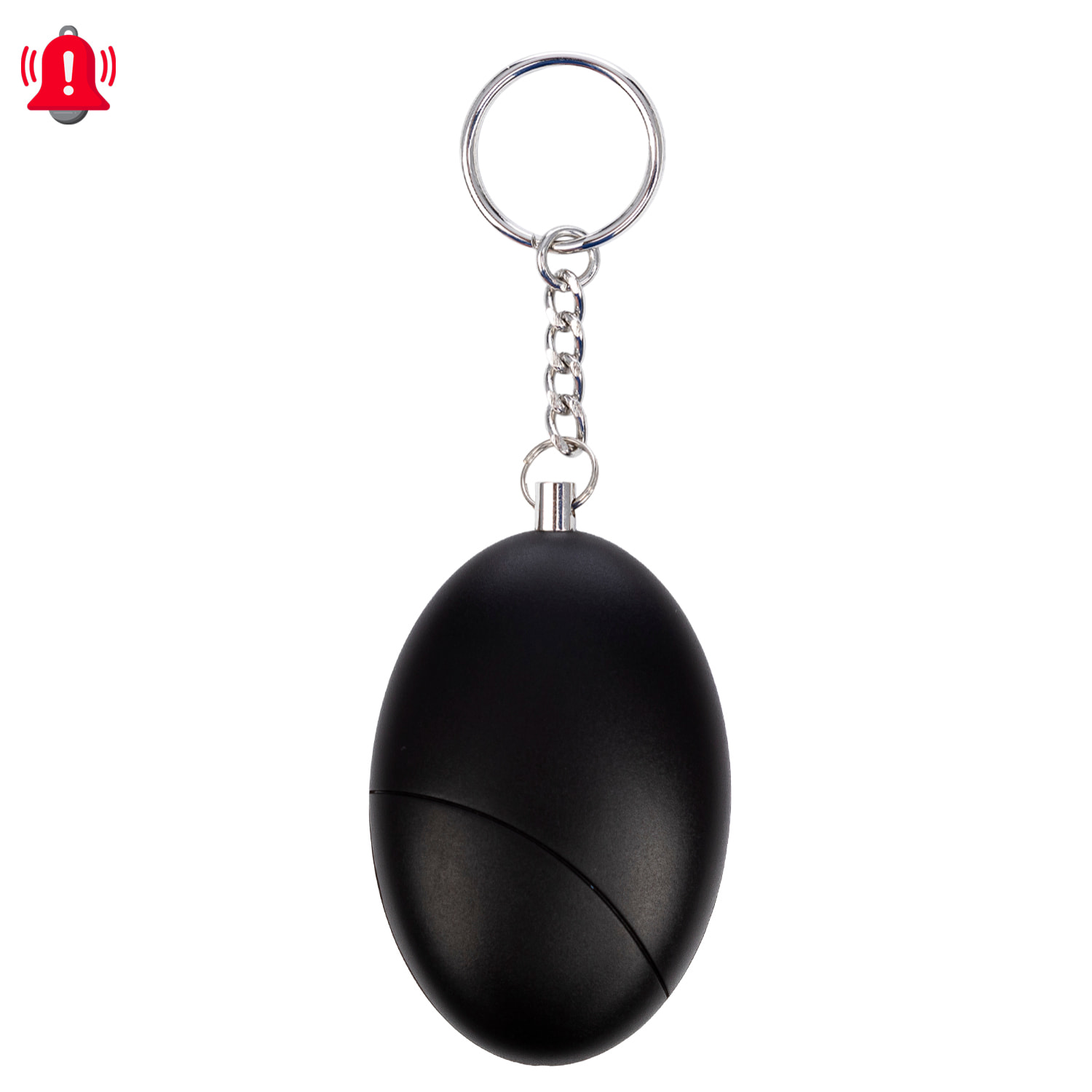 Allarme SOS personale con luce LED brillante e suono di 120dB. Batteria A23 inclusa e attivazione rapida tirando l'anello.