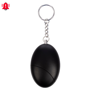 Allarme SOS personale con luce LED brillante e suono di 120dB. Batteria A23 inclusa e attivazione rapida tirando l'anello.