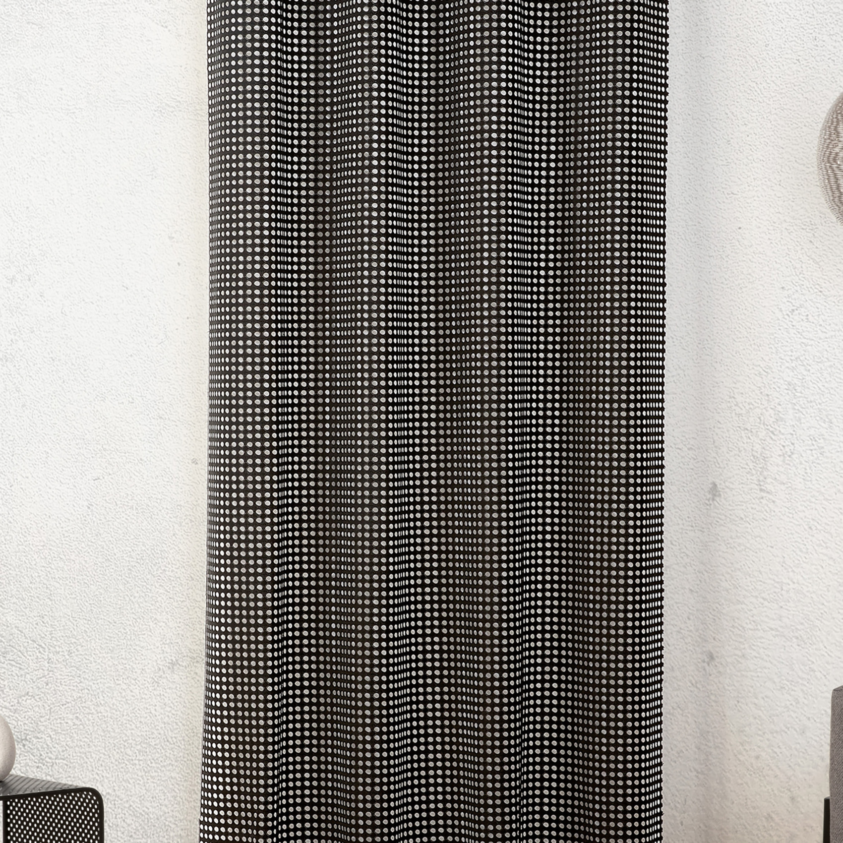 Tissu maille ajourée - Noir