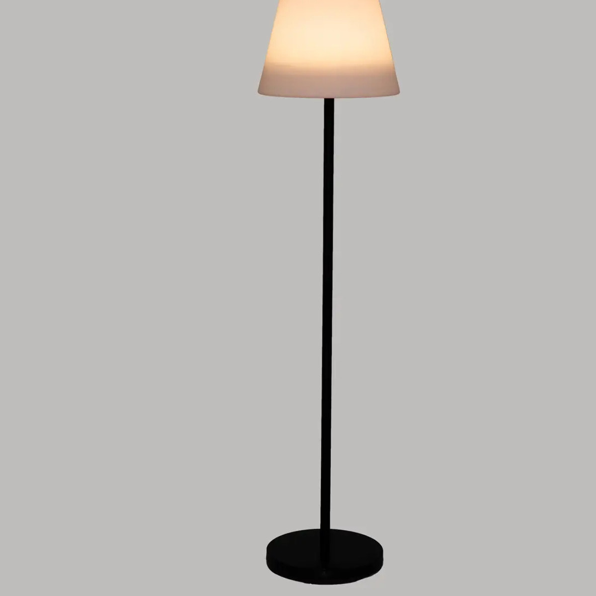 Lampadaire d'extérieur "Rony" - blanc - métal  H150 cm
