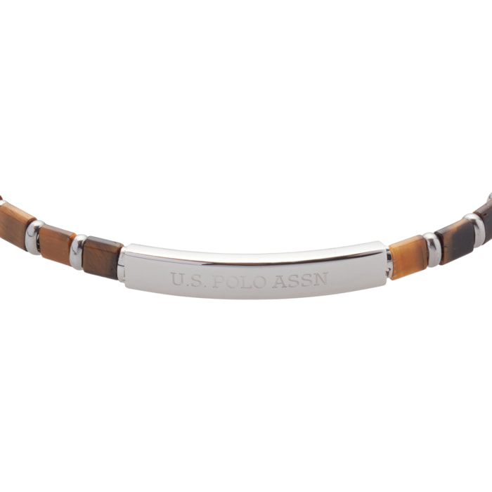 Bracciale U.S. Polo Assn. In acciaio con pietre
