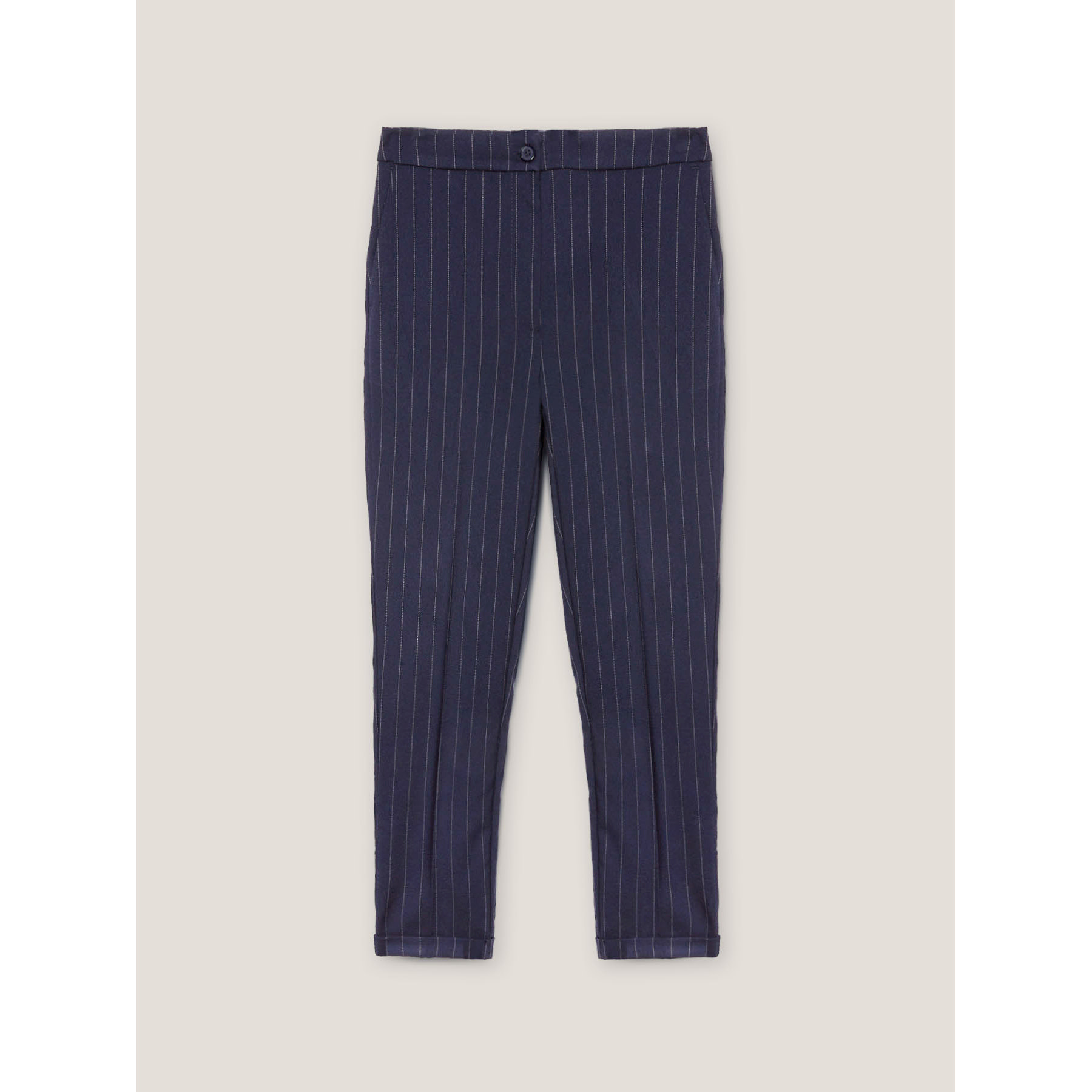 Motivi - Pantalón regular de raya diplomática - Azul