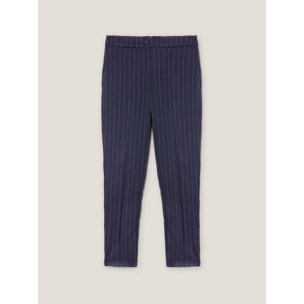 Motivi - Pantalón regular de raya diplomática - Azul