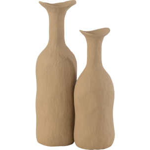 J-Line vase Agra - aluminium - beige - large