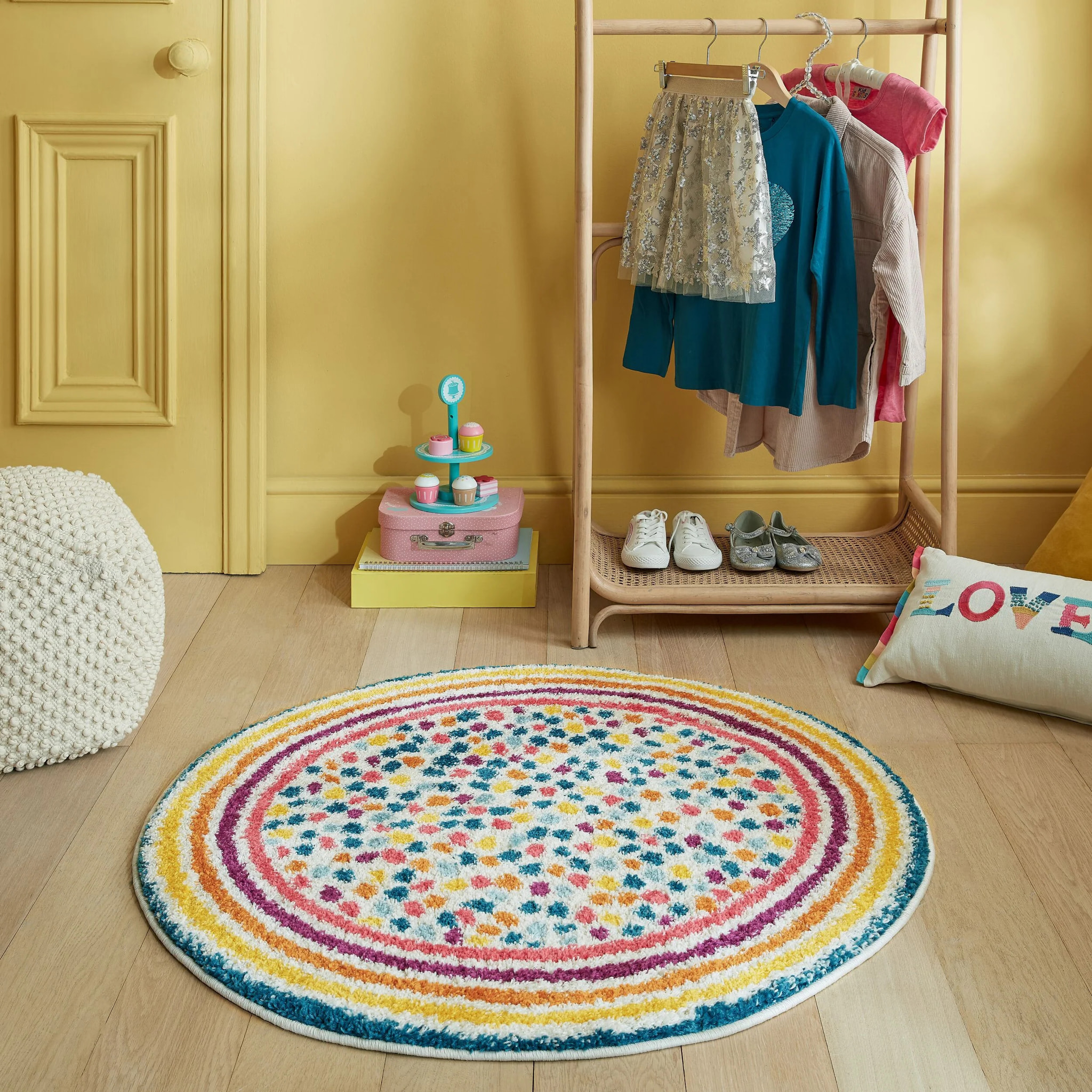 Tapis rond RAINBOW