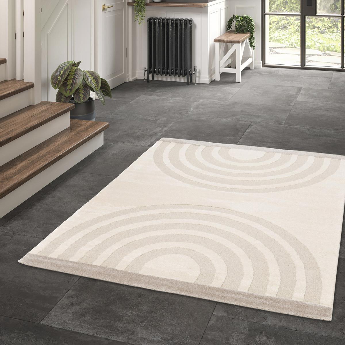 Tapis salon et chambre tissé motif géométrique MUBU