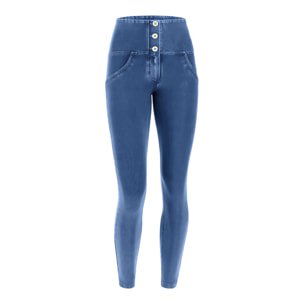 Jeggings push up WR.UP® 7/8 superskinny vita alta con bottoni