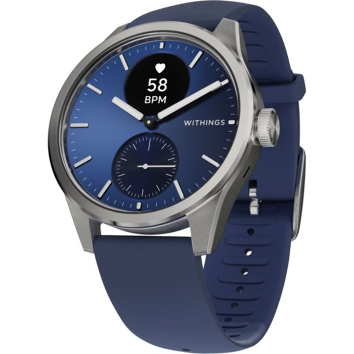 Montre santé WITHINGS Scanwatch 2 Blue Silver 42mm