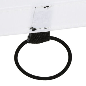 But de football - cage de foot avec cible dim. 240 x 88 x 174 cm - acier thermolaqué noir polyester blanc