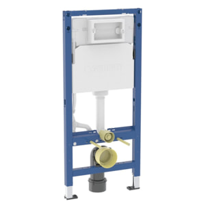 Duofix pack WC bâti-support 112 cm + WC suspendu sans bride Ceramia avec abattant SoftClose + plaque (GEBCEPXWT01FR-VP)