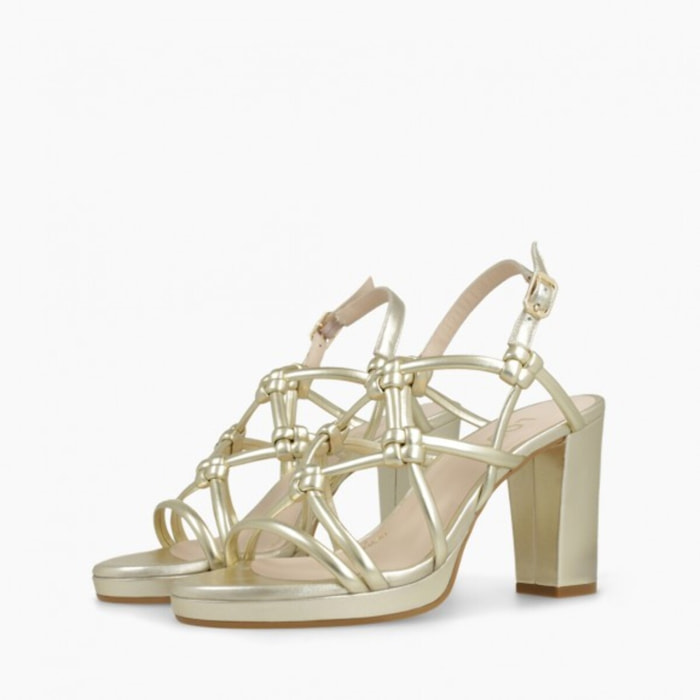 SANDALIAS DORADAS LOSTE