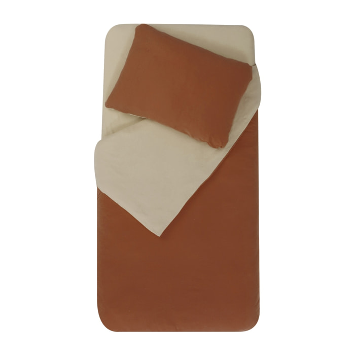Parure de couette bicolore pour enfant - Rouge