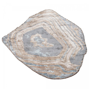 ATINO Tapis salon kilim, Forme originale, Tissé à la main