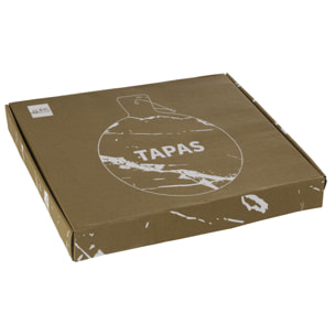 J-Line planche à fromage Rond Tapas Marbre - pierre - blanc