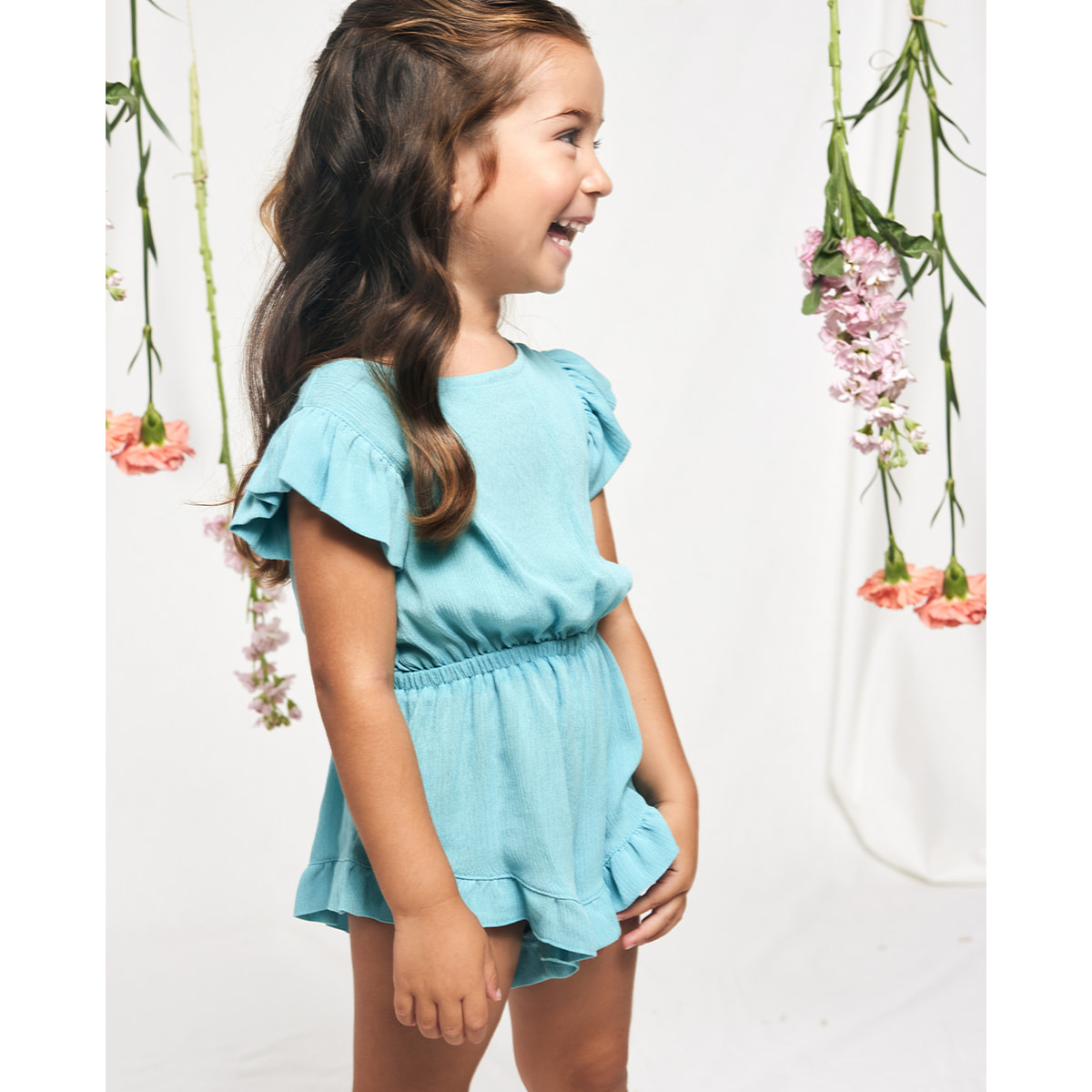 MONO CON VOLANTES BAMBULA AZUL