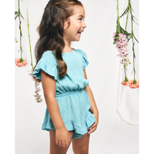 MONO CON VOLANTES BAMBULA AZUL