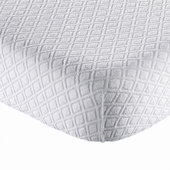 Coprimaterasso Intrecci Jacquard in Cotone e Poliestere 160 GSM Elasticizzato su 4 Lati No Stiro
