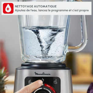 Blender MOULINEX perfect mix LM871D10 noir et metal